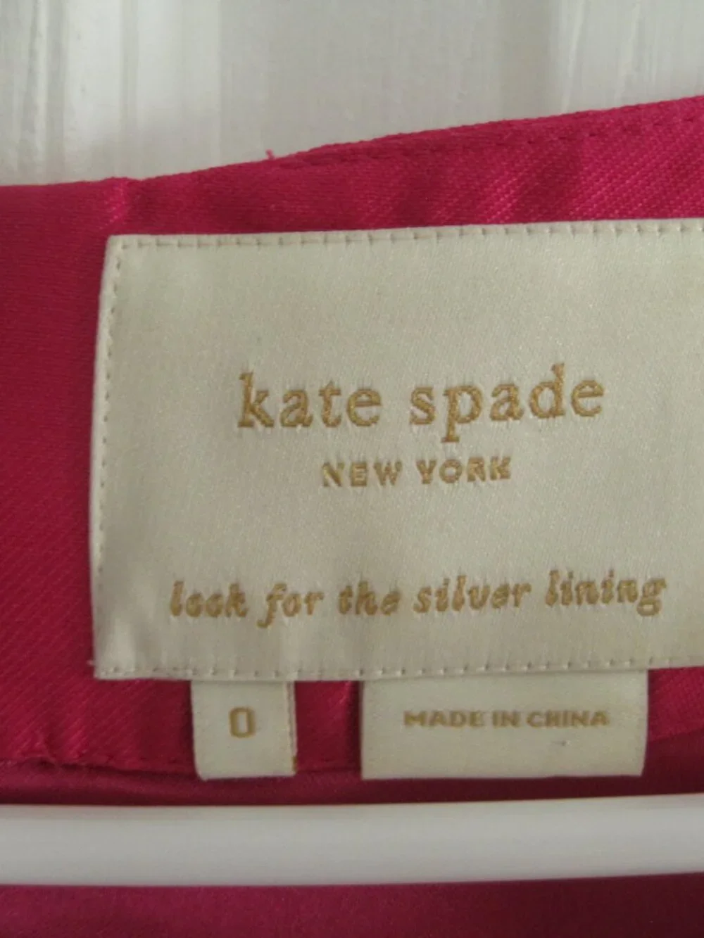 Kate Spade Fuchsia Bow Silk Faille Dress Size 0 Hot Pink Elegant Event Wear